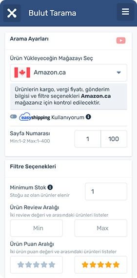 EasyCentral ile ürün arayın ve bulun
