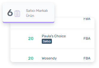 Satıcı markalı ürün filtresi